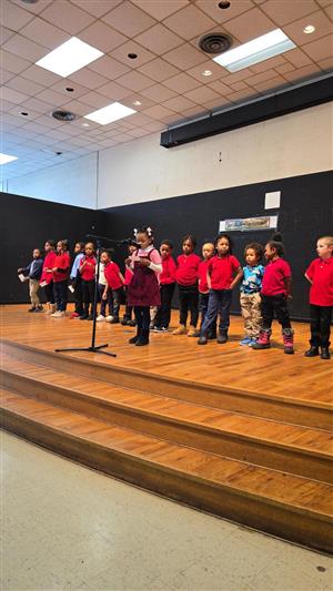 students performing a MLK tribute